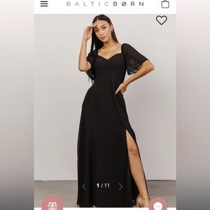 Baltic Born- Black Sierra Sweetheart Maxi Dress Size SMALL